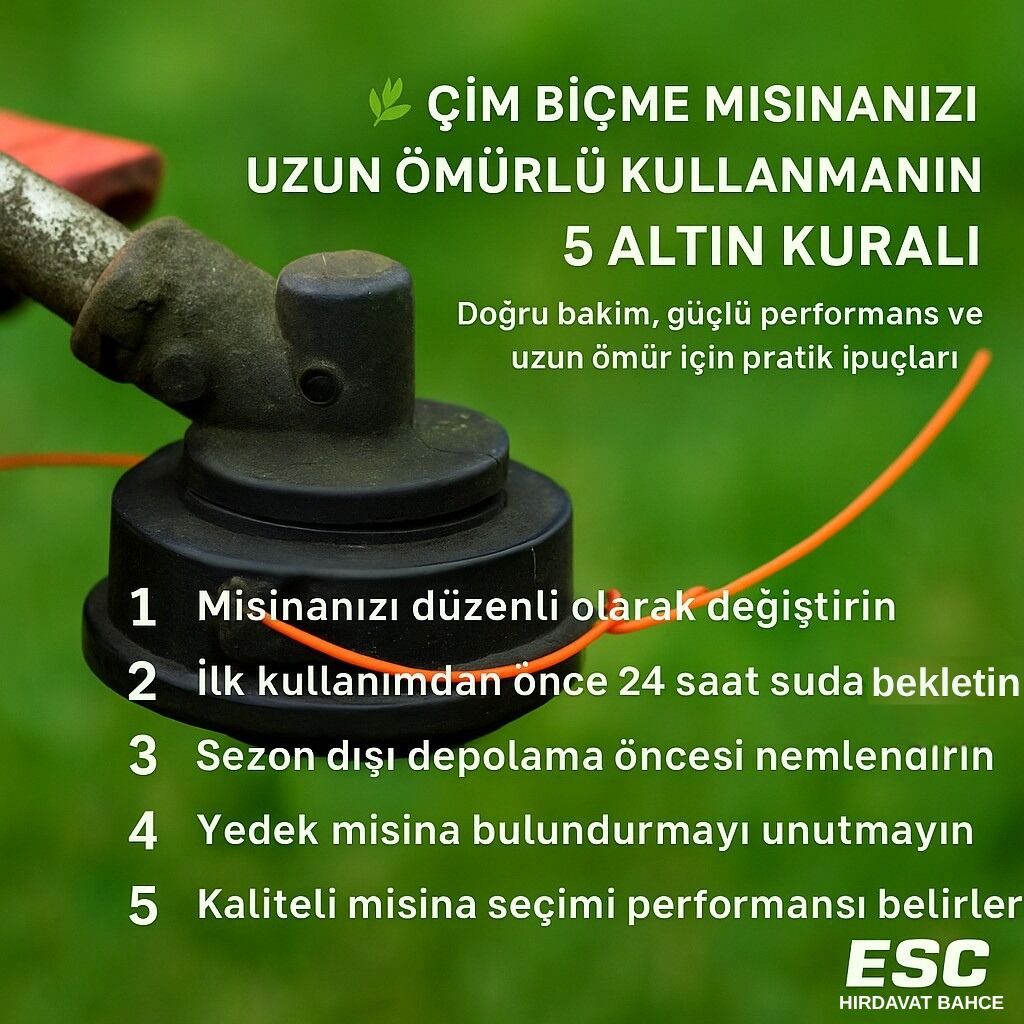 Çim Biçme Misinanızı Uzun Ömürlü Kullanmanın 5 Altın Kuralı