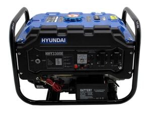 Hyundai HHY3300E Benzinli Jeneratör – 2.8 kW, 7 HP, 213 cc, Monofaze, Marşlı ve İpli Çalıştırma, AVR’li, 12 Litre Depo