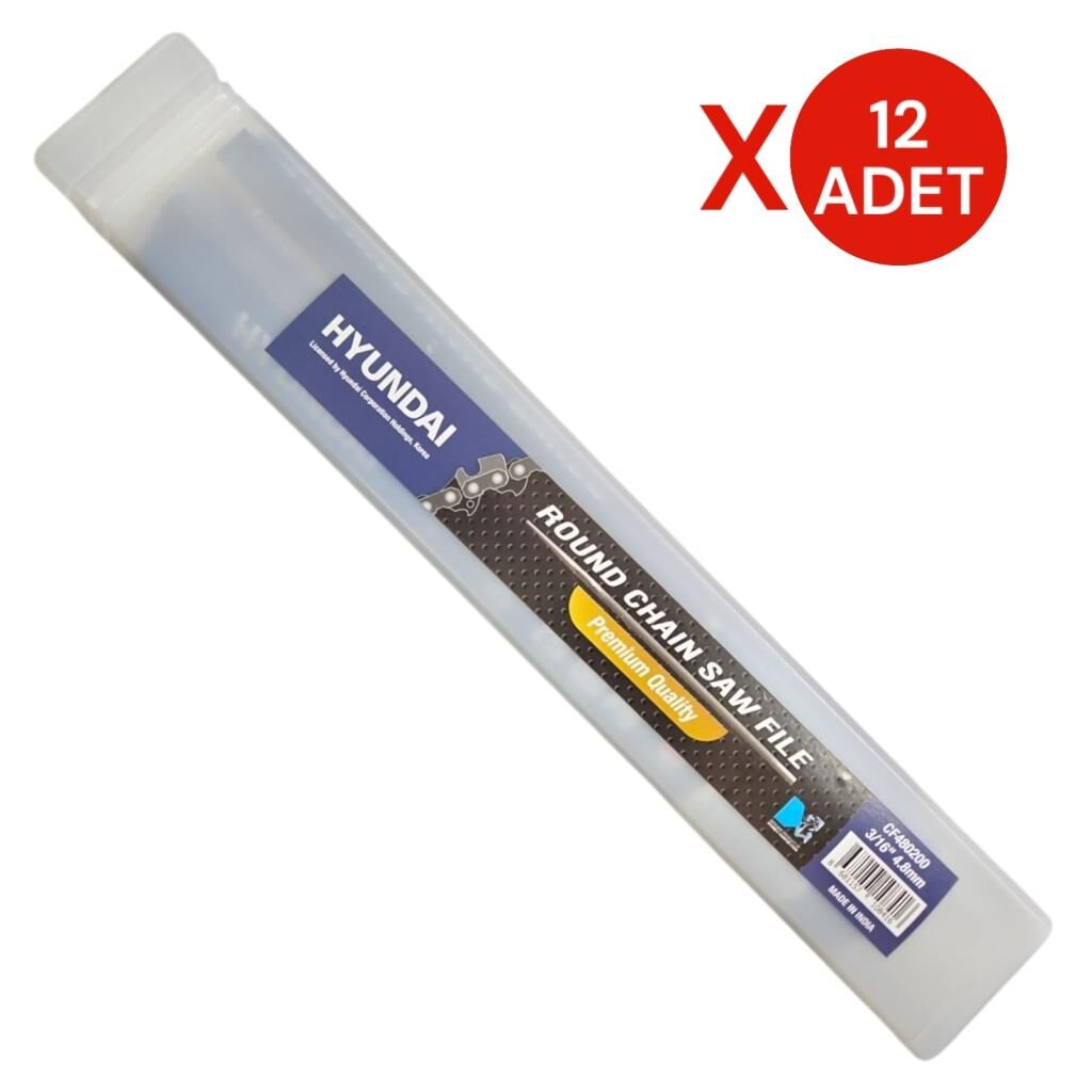 Hyundai Motor Zincir Bileme Eğesi 3/16'' (4.8MM) 12 Adet