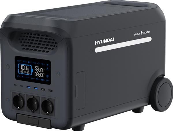 Hyundai THOR 3000 Taşınabilir Güç İstasyonu (2560WH) Ev Karavan ve Dış Mekan Kullanımı İçin LiFePO4 Batarya