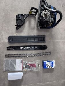 Hyundai H859 Motorlu Testere – 3.6 HP 51 cm Pala, 55.6 cc Benzinli Ağaç Kesme Testeresi Teşhir Ürünü