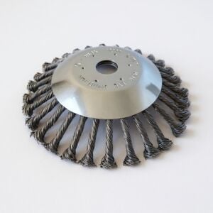 VETA Tırpan Başlığı Telli Fırça 8 İnç | Ot Çalı Yosun Temizleme | Çelik Tel Fırça