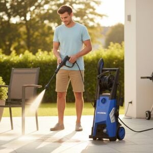 Hyundai HYB100B 1800W Basınçlı Yıkama Makinası | 140 Bar – İndüksiyon Motorlu, Deterjan Hazneli, AutoStop Özellikli