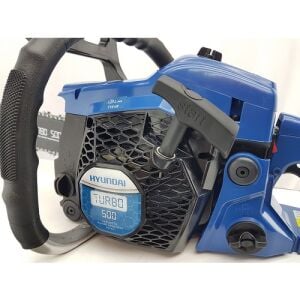Hyundai Turbo 500 Motorlu Testere – 40 cm Pala, Magnezyum Karterli, 2 HP Benzinli Ağaç Kesme Testeresi
