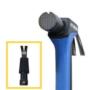 Hyundai 51155 Çatal Çekiç Fiberglass 39 cm 650 g – Dövme Karbon Çelik, Kaymaz Sap