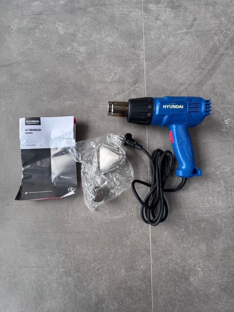 Hyundai HHG604 2000W Sıcak Hava Tabancası – 2 Kademeli Profesyonel Kullanım Gücü! Teşhir Ürünü