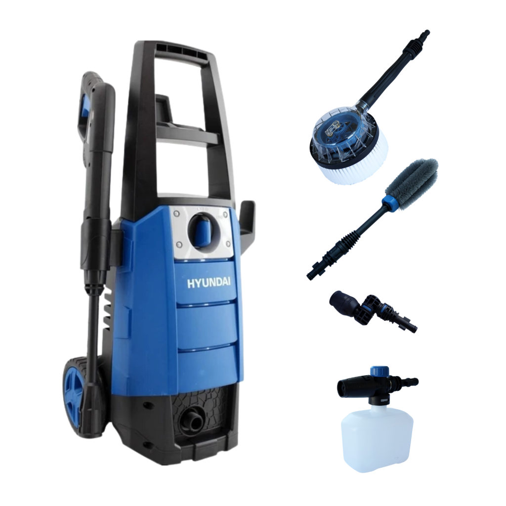 Hyundai HYB80CK Basınçlı Yıkama Makinesi 1500W 120 Bar CAR KIT 4’ü 1 Arada