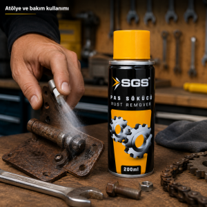 SGS Pas Sökücü Sprey 200 ml Aerosol Metal Yüzey Temizleyici ve Bakım Spreyi