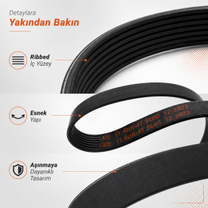 Elektrikli Çim Biçme Makinesi Kayışı C3200 ve C3202 Modelleriyle Uyumlu