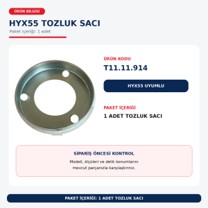 HYX55 Tırpan Tozluk Sacı 25×81 mm – 40×71,5 mm