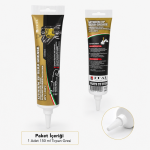 ITAL Lithium EP Gear Grease 150 ml Tırpan Gresi Redüktör Dişli Kutusu Gresi EP Lityum Gres