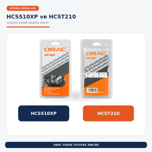 Orac 1/4'' 1,1 mm 28 Diş Yedek Zincir HCS510XP ve HCST210 Uyumlu