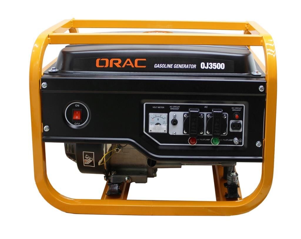Orac OJ3500 Benzinli Jeneratör 2.8 kW – İpli Çalıştırma | 4 Zamanlı OHV Motor