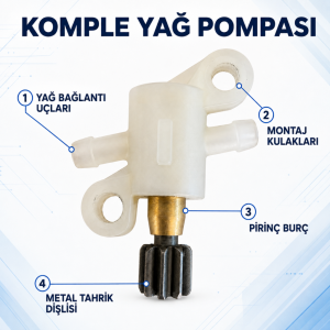 Hyundai HCS214A / HCS204A Akülü Budama Testeresi Yağ Pompası