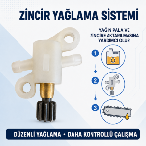 Hyundai HCS214A / HCS204A Akülü Budama Testeresi Yağ Pompası