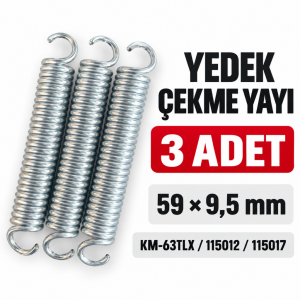 KM-63TLX, Fiskars 115012 ve 115017 Uyumlu Yedek Çekme Yayı 3’lü Set