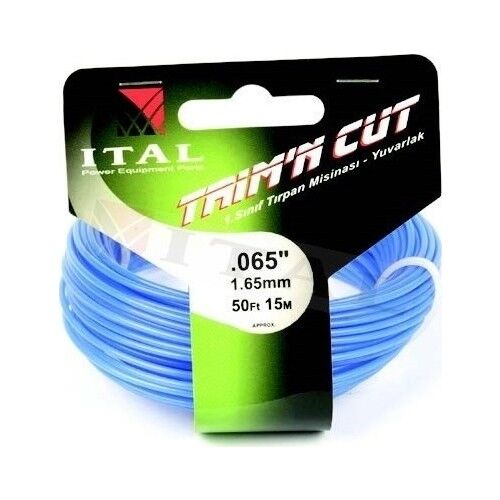 Ital 1.30Mm 15 Mt.Yuvarlak Beyaz Tırpan Misinası Ot Çim Kesme İpi