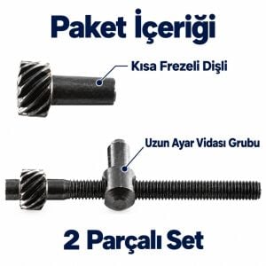 Hyundai 700/760/650 Uyumlu Frezeli Kılavuz Ayar Vidası 2’li Paket