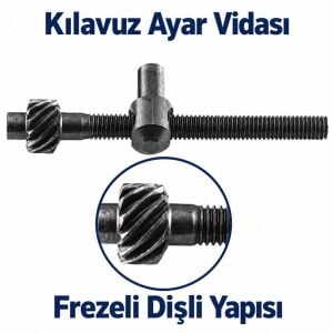 Hyundai 700/760/650 Uyumlu Frezeli Kılavuz Ayar Vidası 2’li Paket