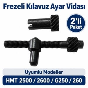 Hyundai 2500/2600/G250/260 Uyumlu Frezeli Kılavuz Ayar Vidası 2’li Paket