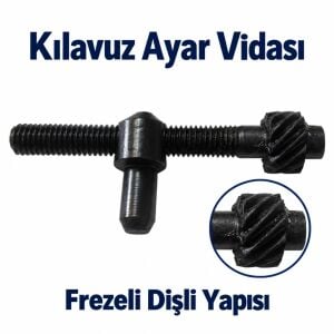 Hyundai 2500/2600/G250/260 Uyumlu Frezeli Kılavuz Ayar Vidası 2’li Paket