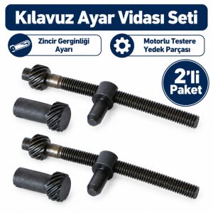 ORAC/445/460/561 Hyundai H859 Uyumlu Motorlu Testere Kılavuz Ayar Vidası Seti 2’li Paket