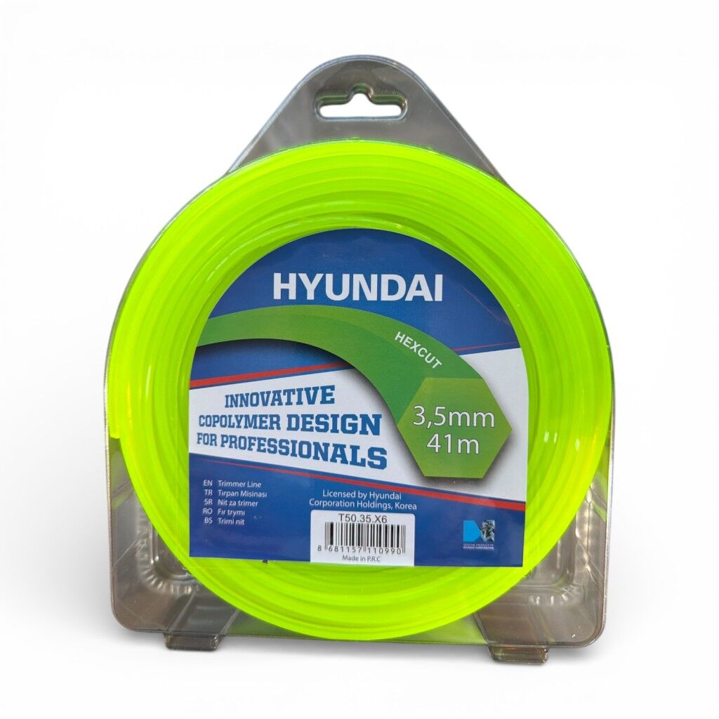 Hyundai HexCut Tırpan Misinası 3.5 mm 41 m – Altıgen Kopolimer Profesyonel Misina