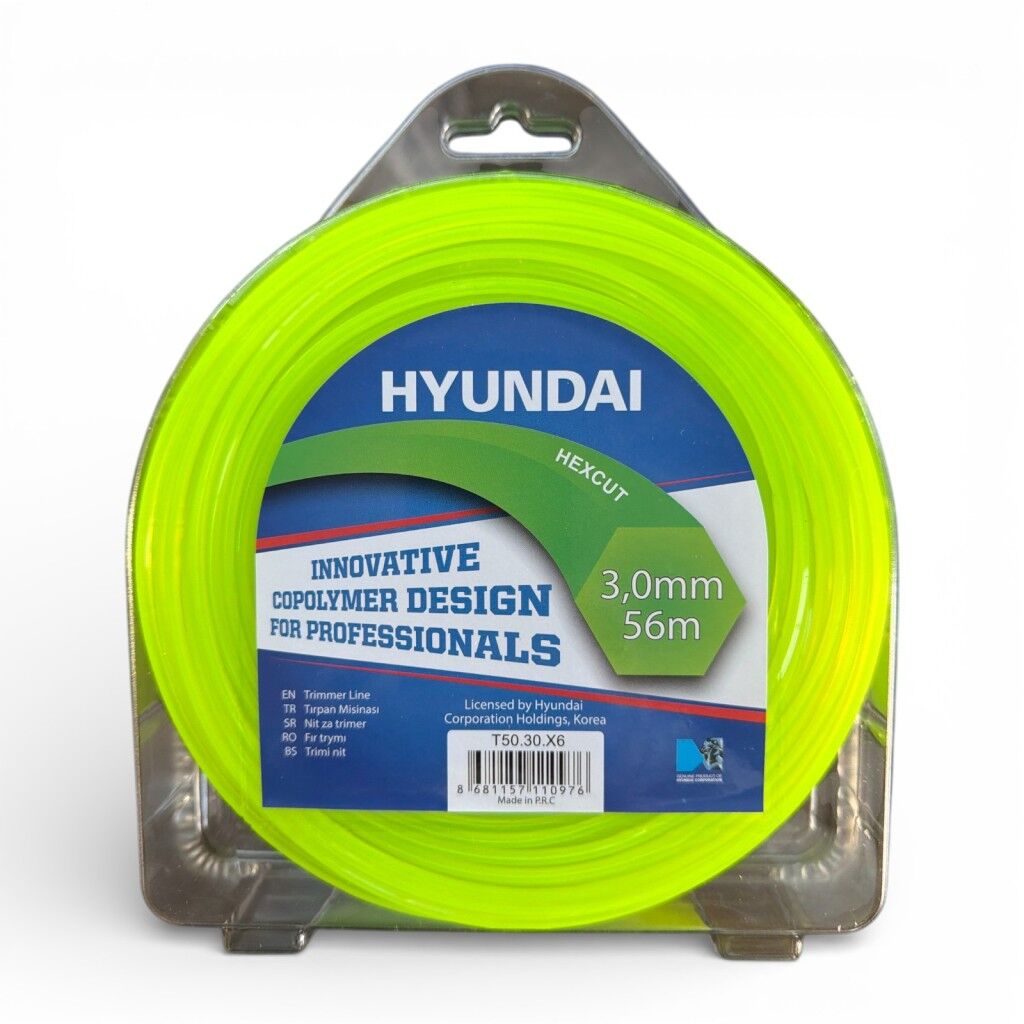 Hyundai HexCut Tırpan Misinası 3.0 mm 56 m – Altıgen Kopolimer Misina