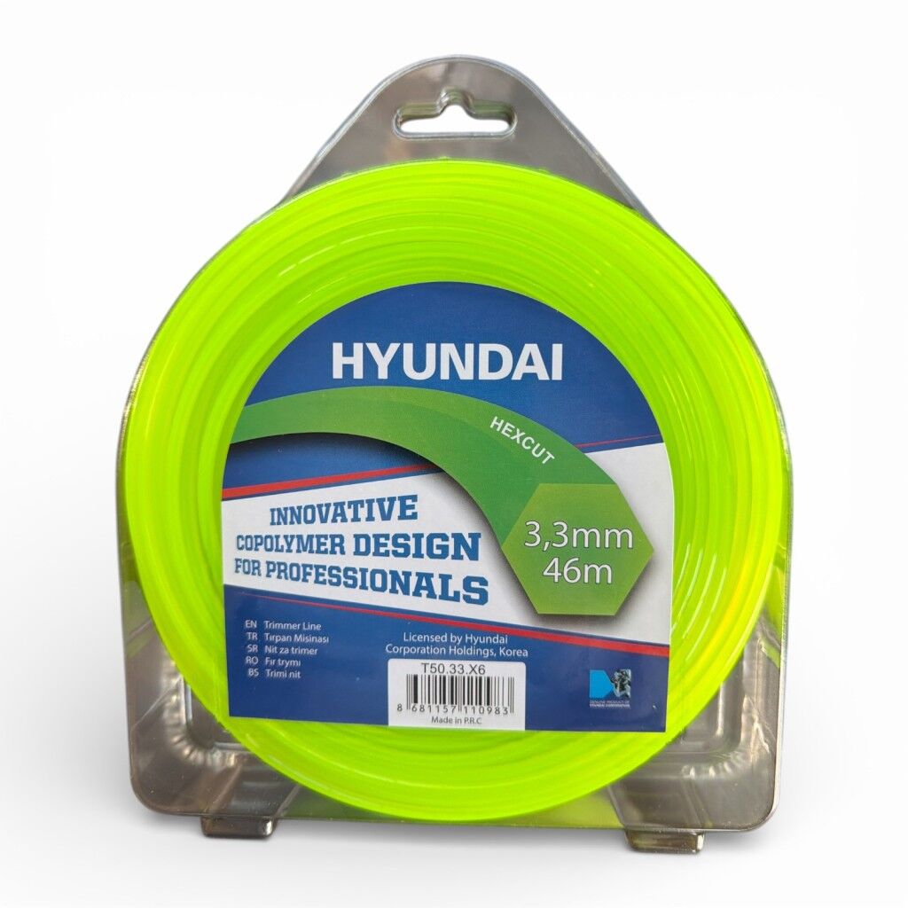 Hyundai HexCut Tırpan Misinası 3.3 mm 46 m – Altıgen Kopolimer Misina