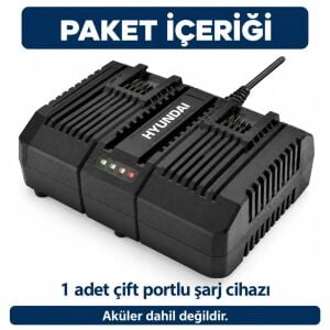 Hyundai C20-4D 20V Max 4A Çift Portlu Akü Şarj Cihazı