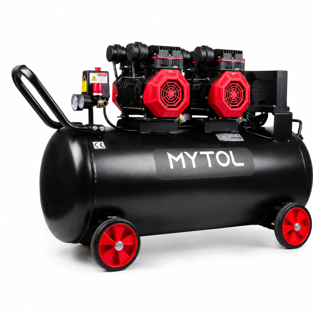 MYTOL MYK1001 100 Litre 4 HP Yağsız Yüksek Hızlı Hava Kompresörü 8 Bar
