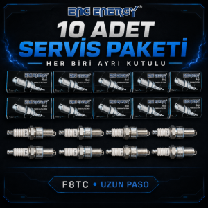 Eng Energy Honda Tipi F8TC Uzun Paso 4 Zamanlı Motor Bujisi 10’lu Paket