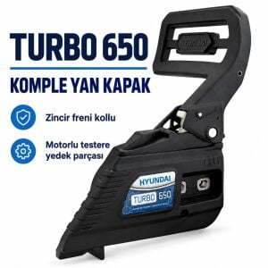 Turbo 650 Motorlu Testere Komple Yan Kapak Zincir Freni Kollu