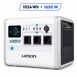 Loncin EP1650-3 1650 W 1024 Wh LiFePO₄ Taşınabilir Güç İstasyonu
