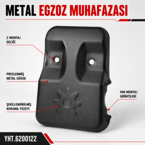 BG650 CG650 HYX65 HYX65S Uyumlu Motorlu Tırpan Egzoz Muhafazası