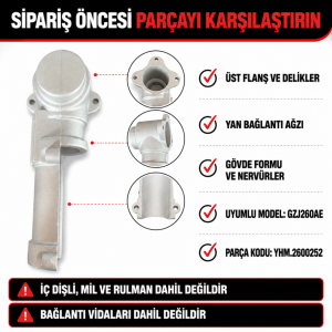 GZJ260AE Uyumlu Dişli Kutusu Gövdesi YHM.2600252