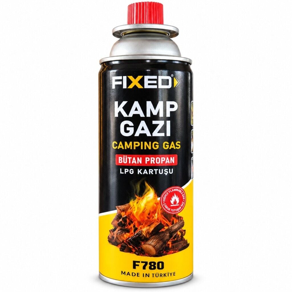 Fixed 227 g Bütan Propan Kamp Gazı Kartuşu F780 Hyundai KB-100 Sisleme Makinesi Uyumlu