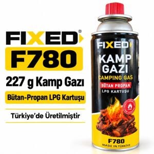 Fixed 227 g Bütan Propan Kamp Gazı Kartuşu F780 Hyundai KB-100 Sisleme Makinesi Uyumlu