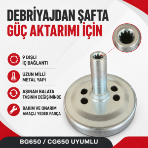 BG650 CG650 Uyumlu 9 Dişli Balata Tası YOT.6500203