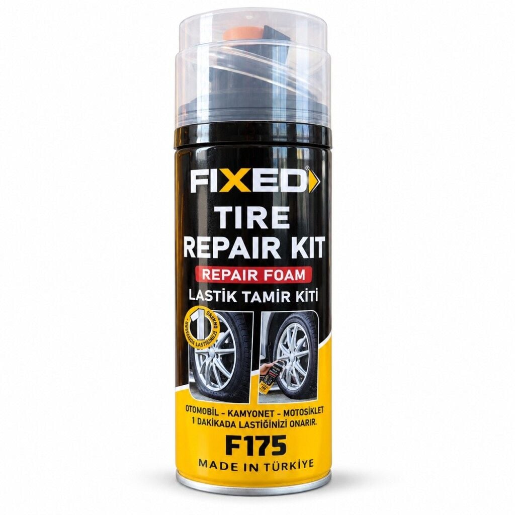 FIXED F175 Lastik Tamir Kiti 400 ml Hortumlu Acil Lastik Onarım Köpüğü