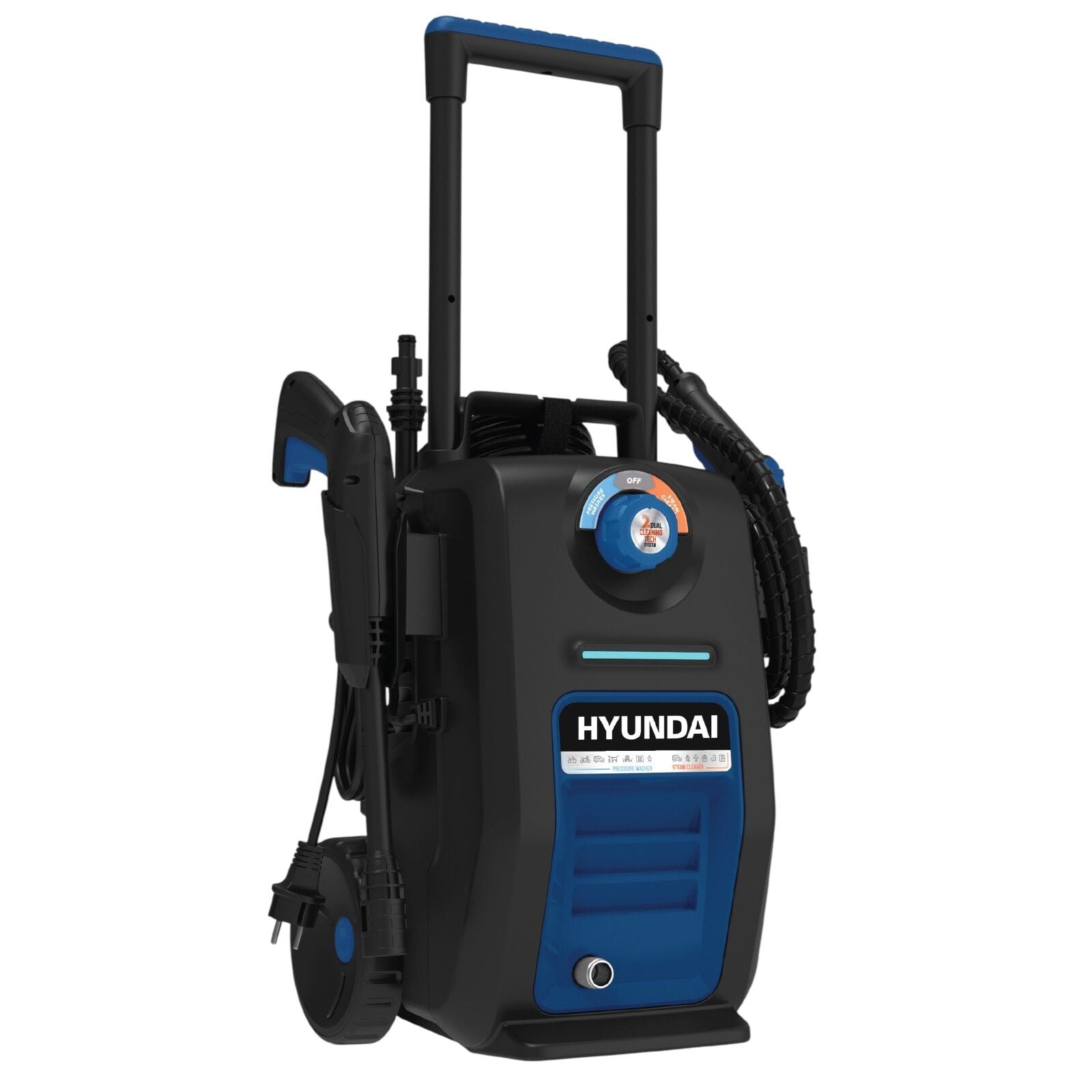 Hyundai HYB110WS Buharlı Basınçlı Yıkama Makinesi 150 Bar 1800W + Buhar 1500W IPX5