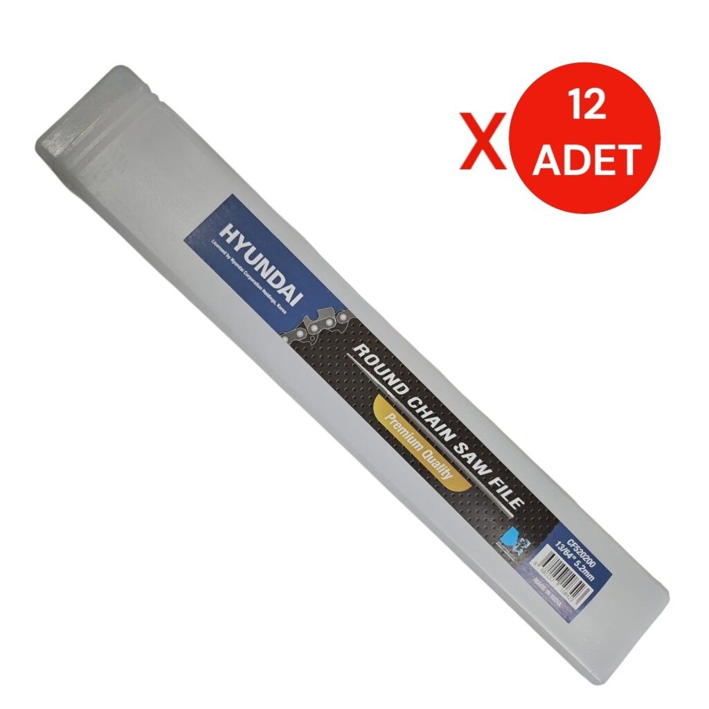 Hyundai Motor Zincir Bileme Eğesi 13/64'' (5.2MM) 12 Adet