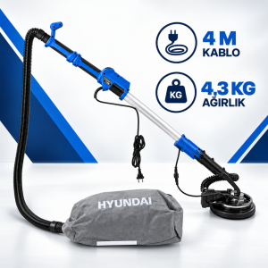 Hyundai HSD710 Alçıpan Zımpara Makinesi 710 W – 225 mm Teleskopik