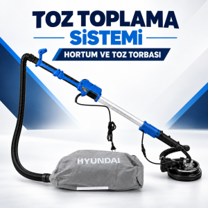 Hyundai HSD710 Alçıpan Zımpara Makinesi 710 W – 225 mm Teleskopik