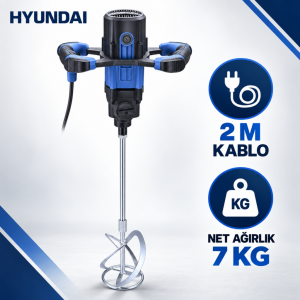 Hyundai MG2101 Elektrikli Boya ve Harç Karıştırıcı 2050 W – 140 mm
