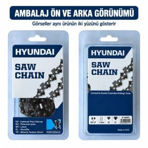 Hyundai 91 Serisi Kesik Testere Zinciri 3/8 LP 1,1 mm 26 Diş Yuvarlak