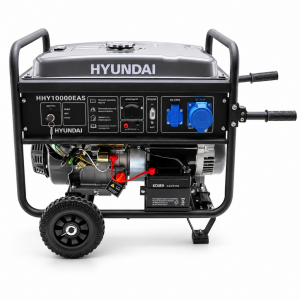 Hyundai HHY10000EAS 8,5 kW / 10,6 kVA Benzinli Jeneratör – Marşlı, Monofaze, Otomatik ATS’li