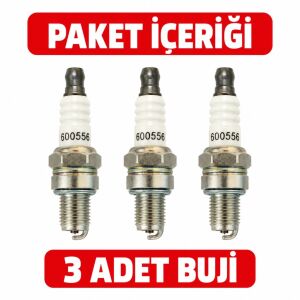 Ital İnce Buji GX35 HS81R TCS2510 TCS2511 Uyumlu 3’lü Paket