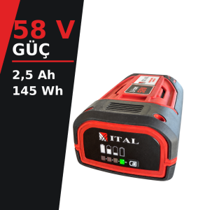 ITAL CS160Li 58V 2.5 Ah Li-ion Akü – Hyundai HYC60 Uyumlu