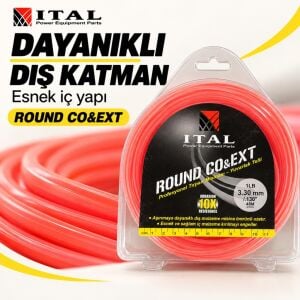 Ital Yuvarlak Telli Tırpan Misinası 3,30 mm 48 m Rulo